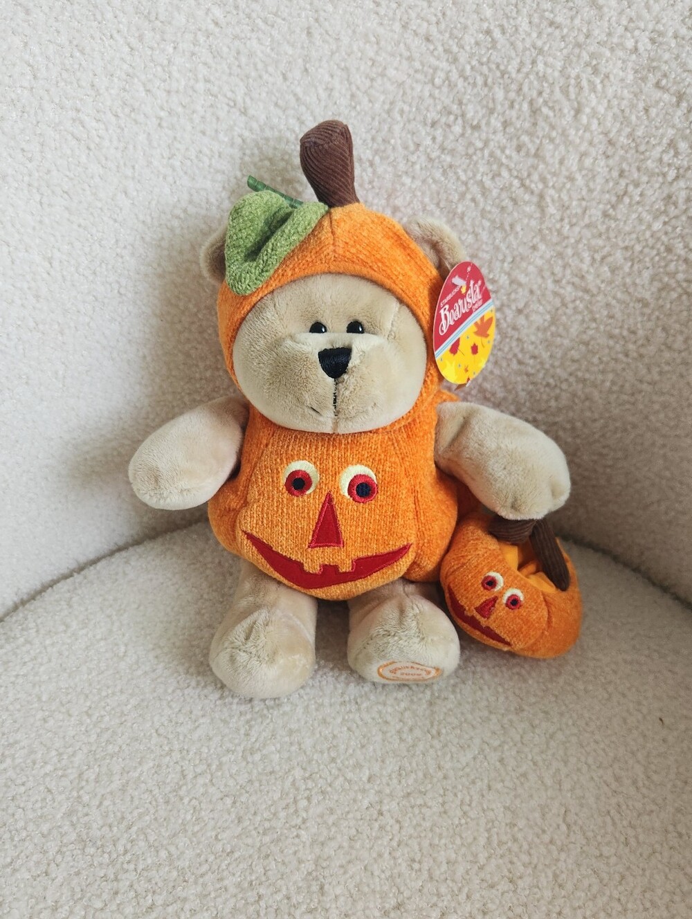 2008 Starbucks Halloween Jack-O-Lantern Bearista Bear. VGC. GENTLY Preowned.